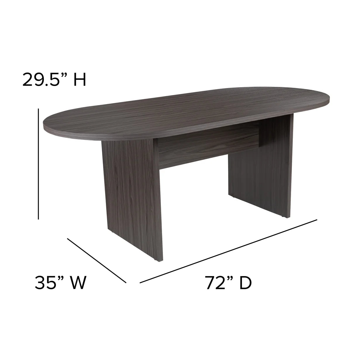 5 Piece Oval Conference Table Set with 4 Leather Soft Executive Chairs Free Shipping
