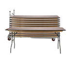 10 - 6' x 30'' European Plywood Folding Banquet Table and Banquet Table Cart Bundle