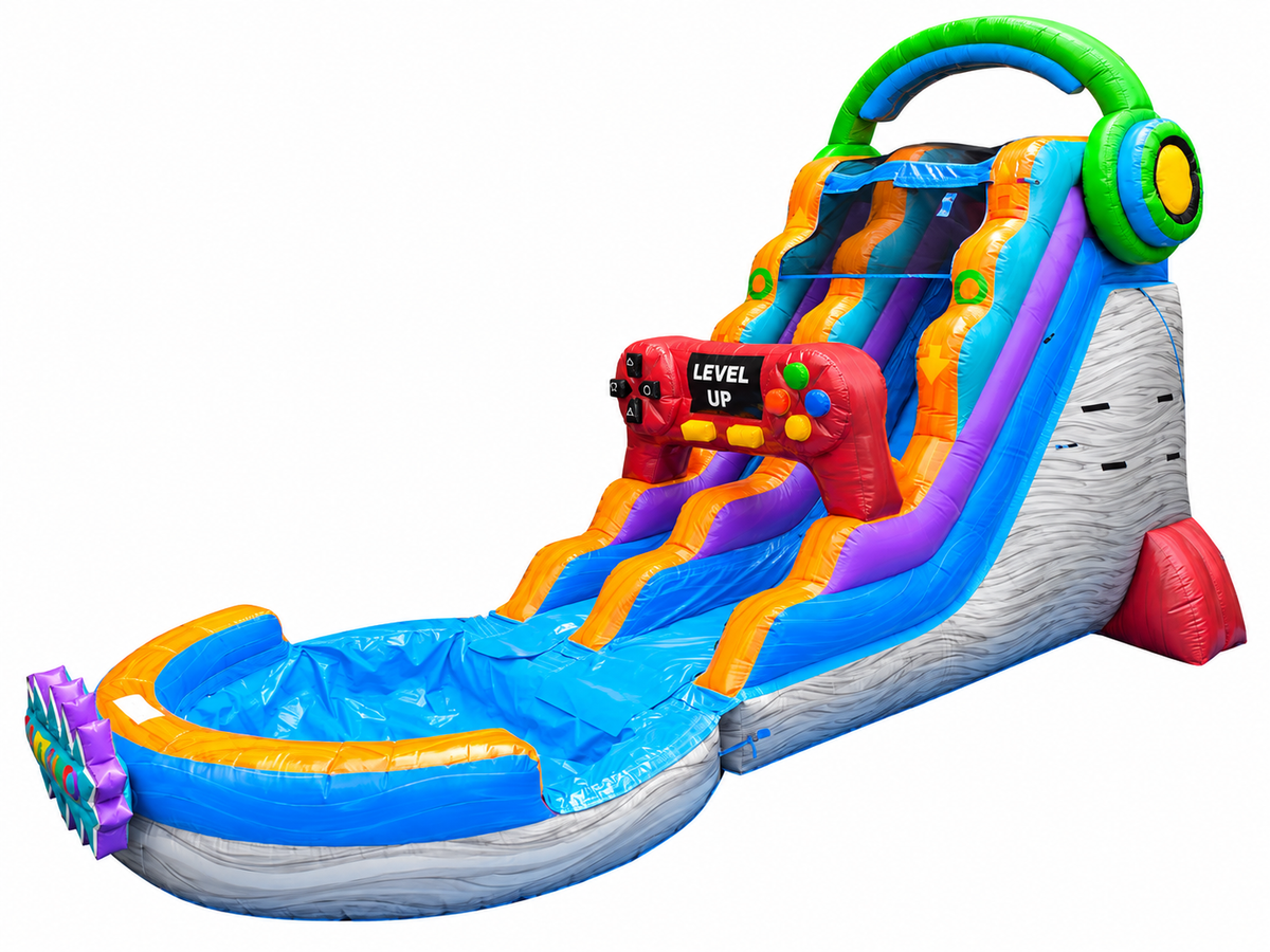 18 FT Game Zone Wet and Dry Water Slide