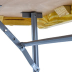10 - 72" Wood Folding Table and Universal Table Cart Bundle