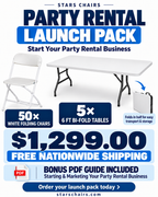 Party Rental Launch Pack Free Shipping