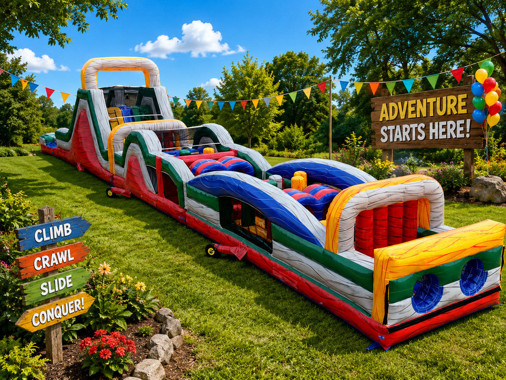85FT Dual Lane Extreme Obstacle