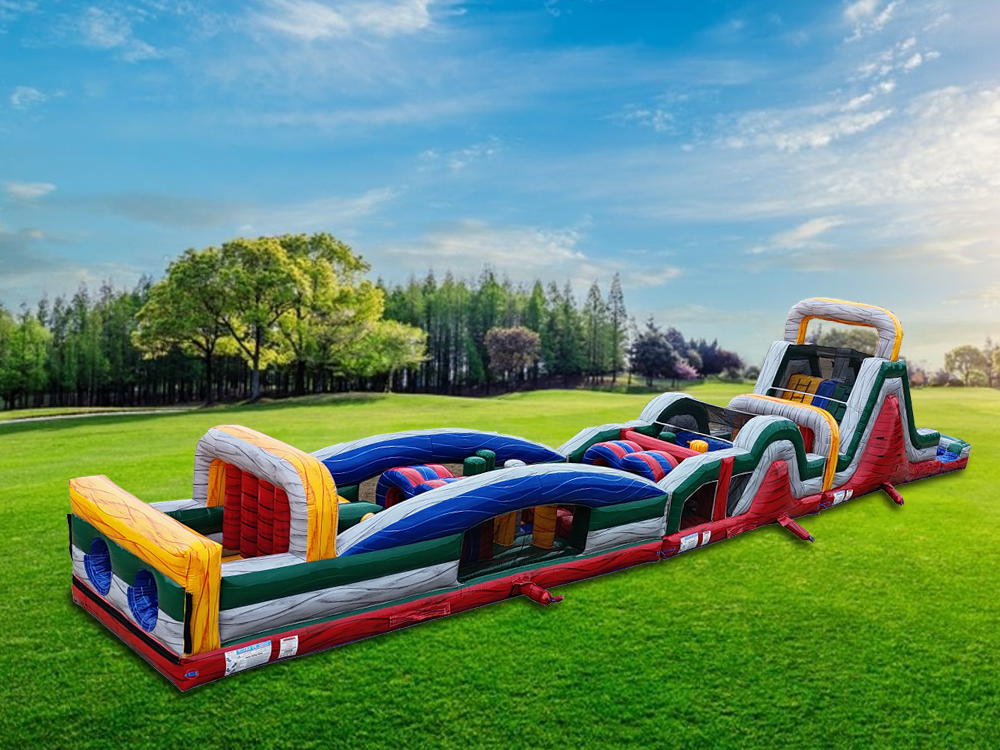 85 FT Dual Lane Extreme Obstacle Course Wet & Dry Secondary image