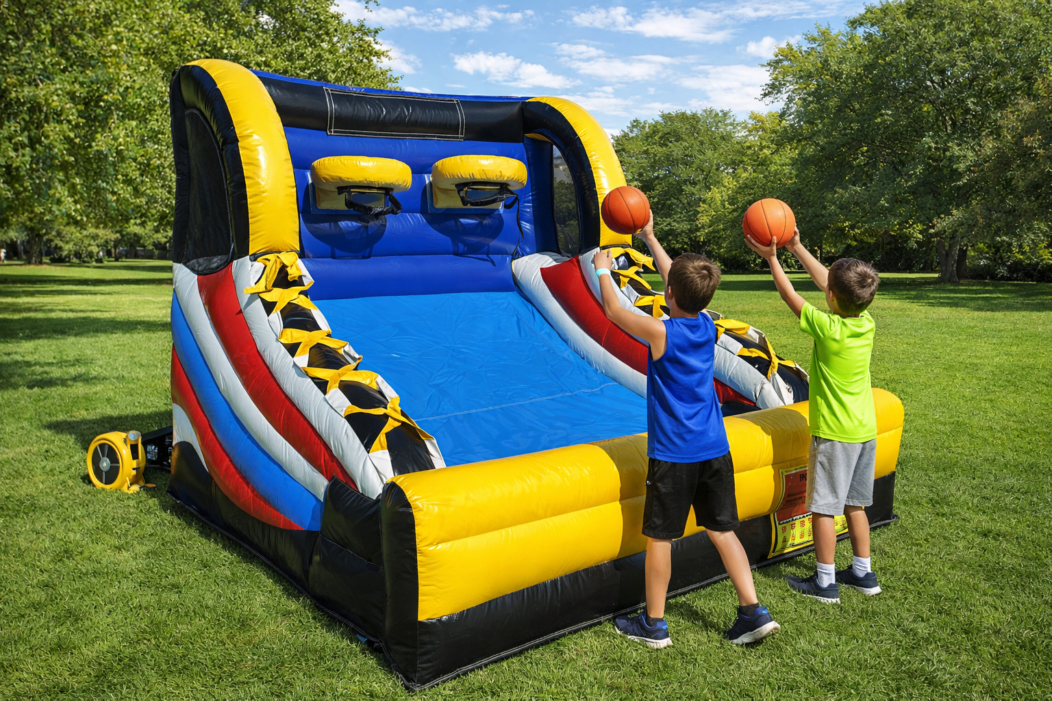 Basketball Game Inflatable for Kids and Adults (with Blower) Main image