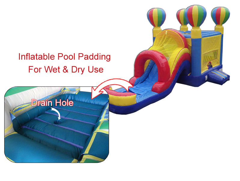 Inflatable 4 in 1  Air Balloon Adventure Combo ( Wet & Dry)