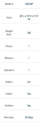 18 FT Light-Commercial Waves of Fun Water Slide NEW