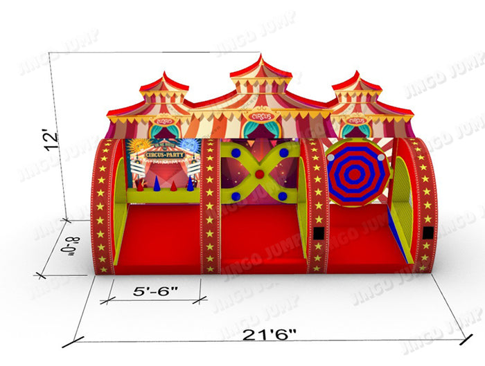3 in 1 Carnival Game inflatable with blower