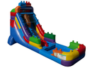 18 FT Light Commercial Brick Blaster Water Slide