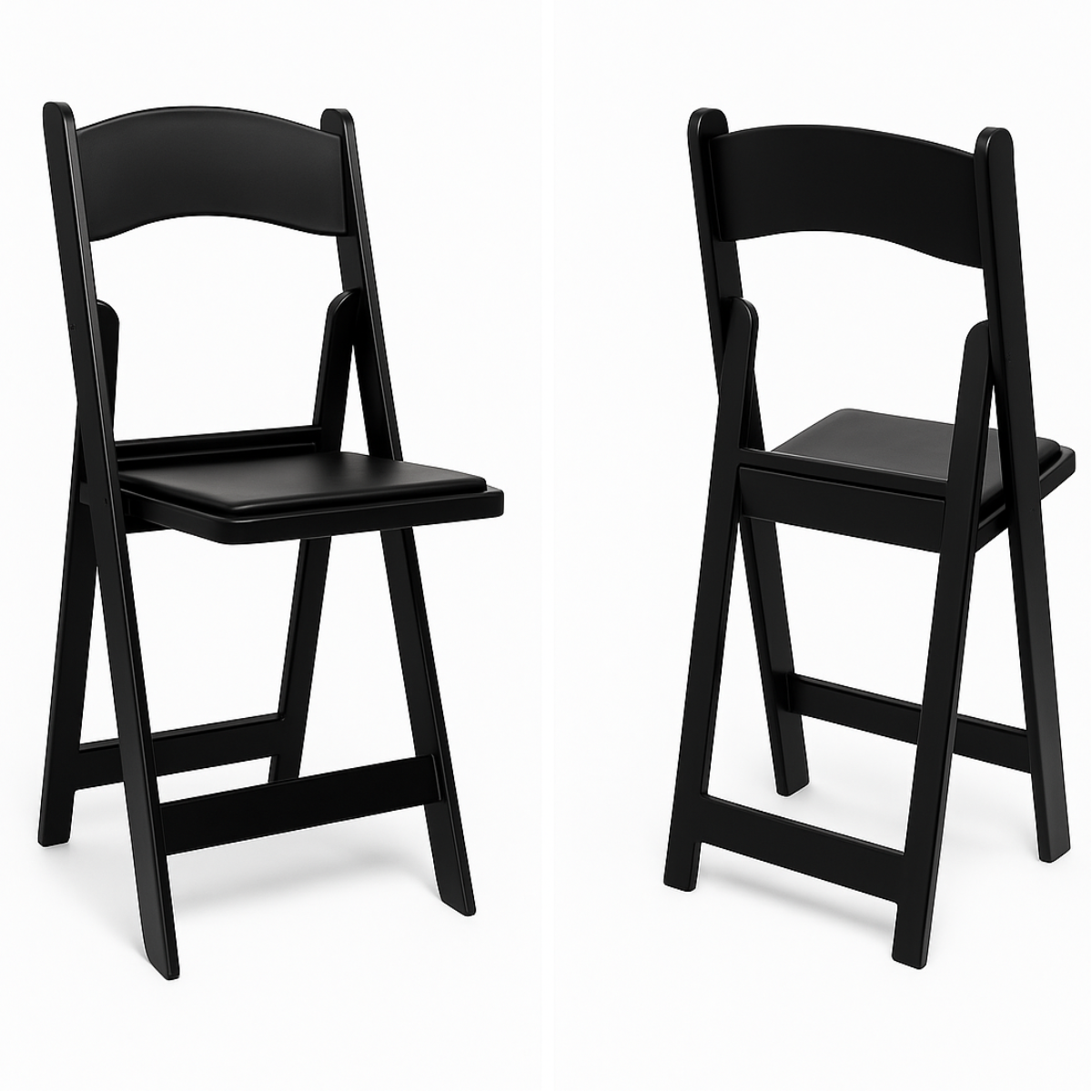Black Resin Folding Chair 5 Pcs Main image