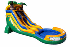 18 FT Light-Commercial Palm Paradise Water Slide blower included