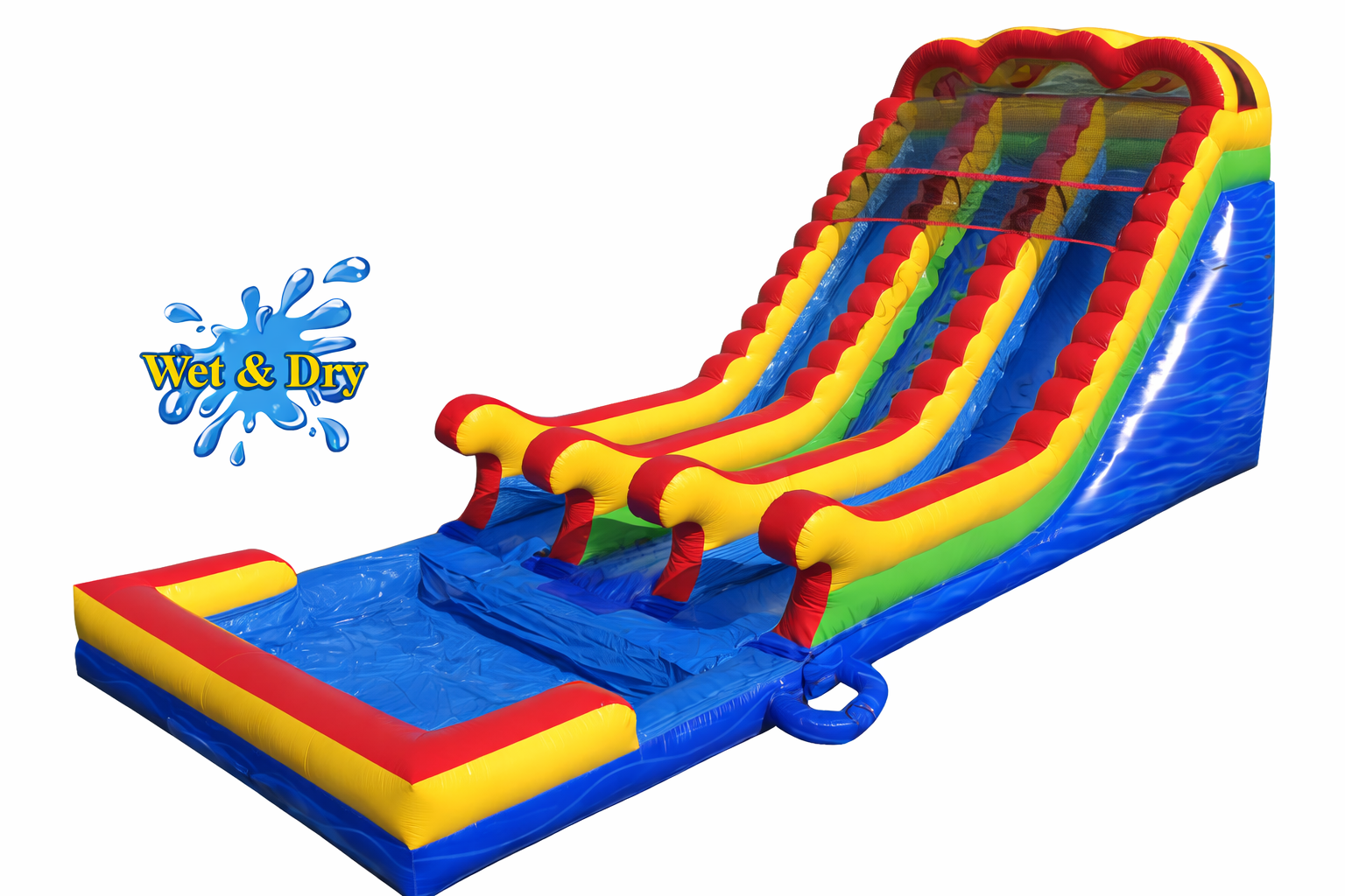 18 FT 2-Lane Unisex Wet & Dry Inflatable Slide Main image