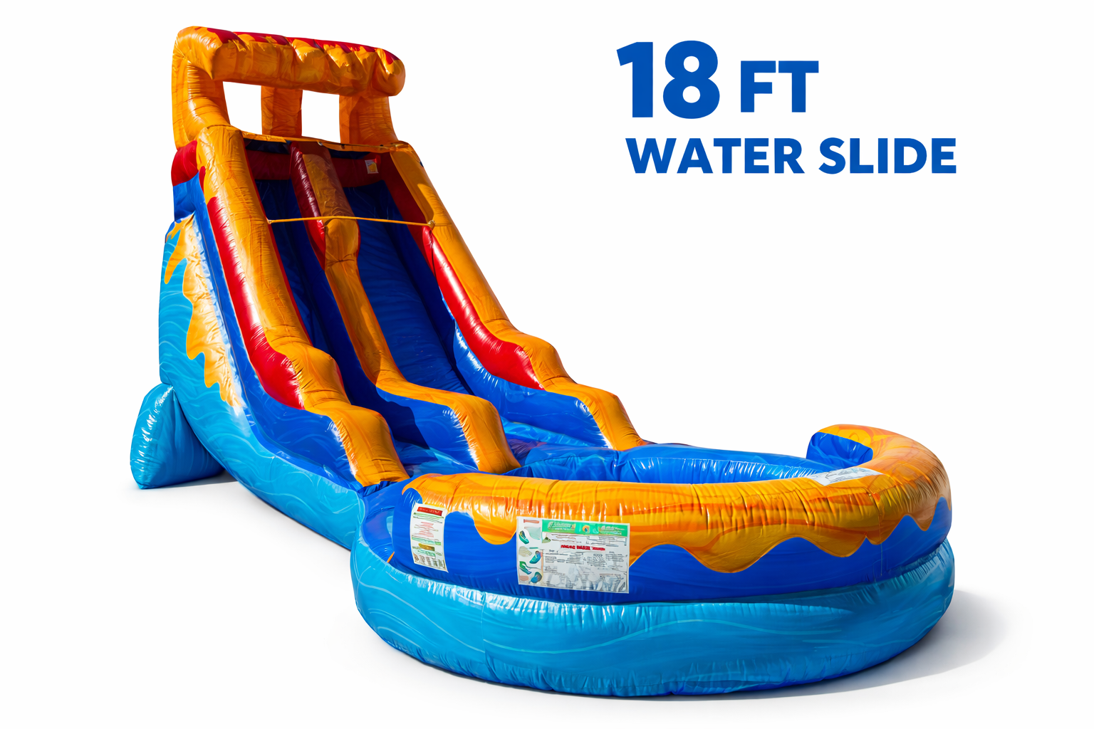 18 FT Light-Commercial Waves of Fun Water Slide NEW Secondary image
