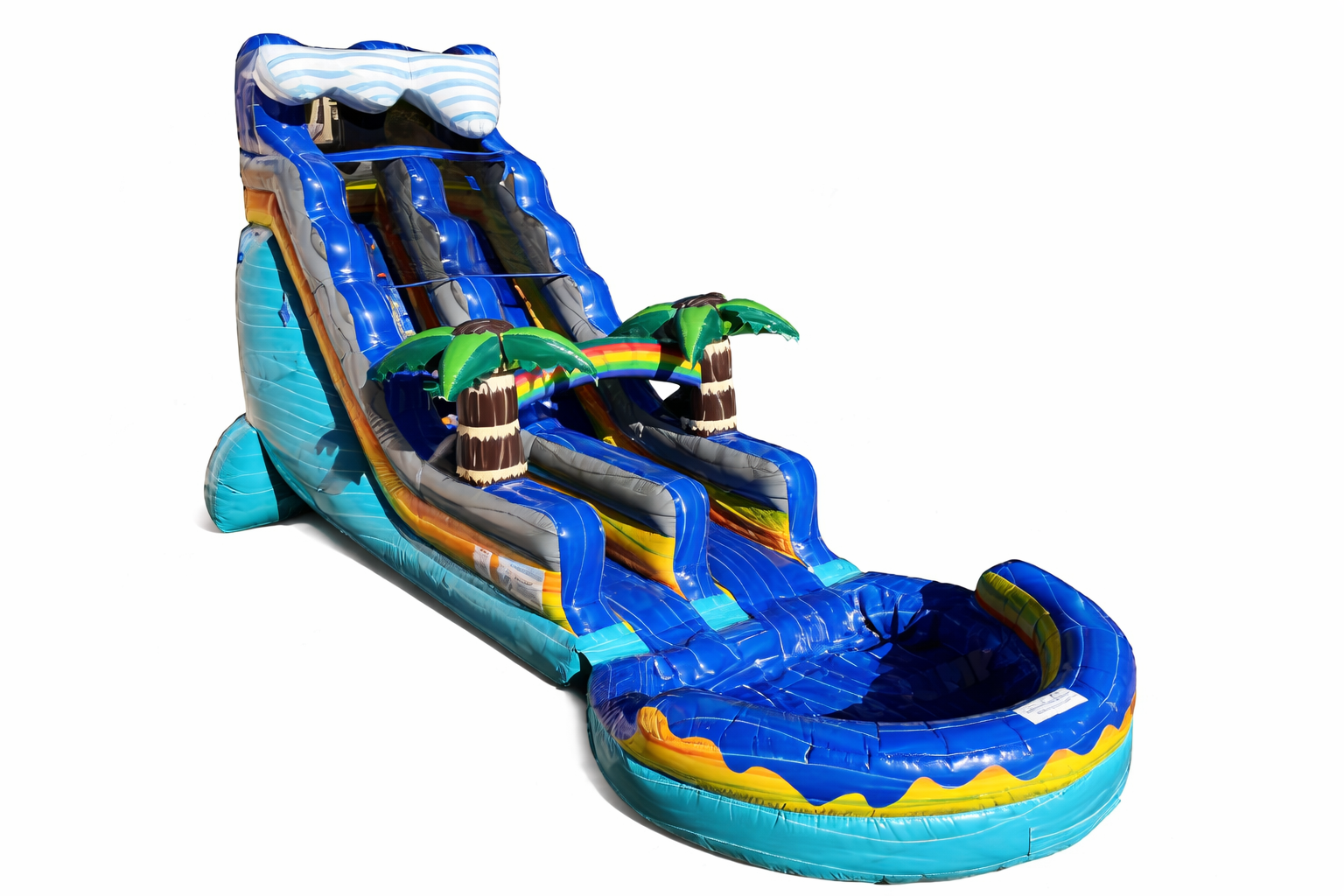 18 FT Jamaica Wet and Dry Water Slide (15 oz Vinyl)