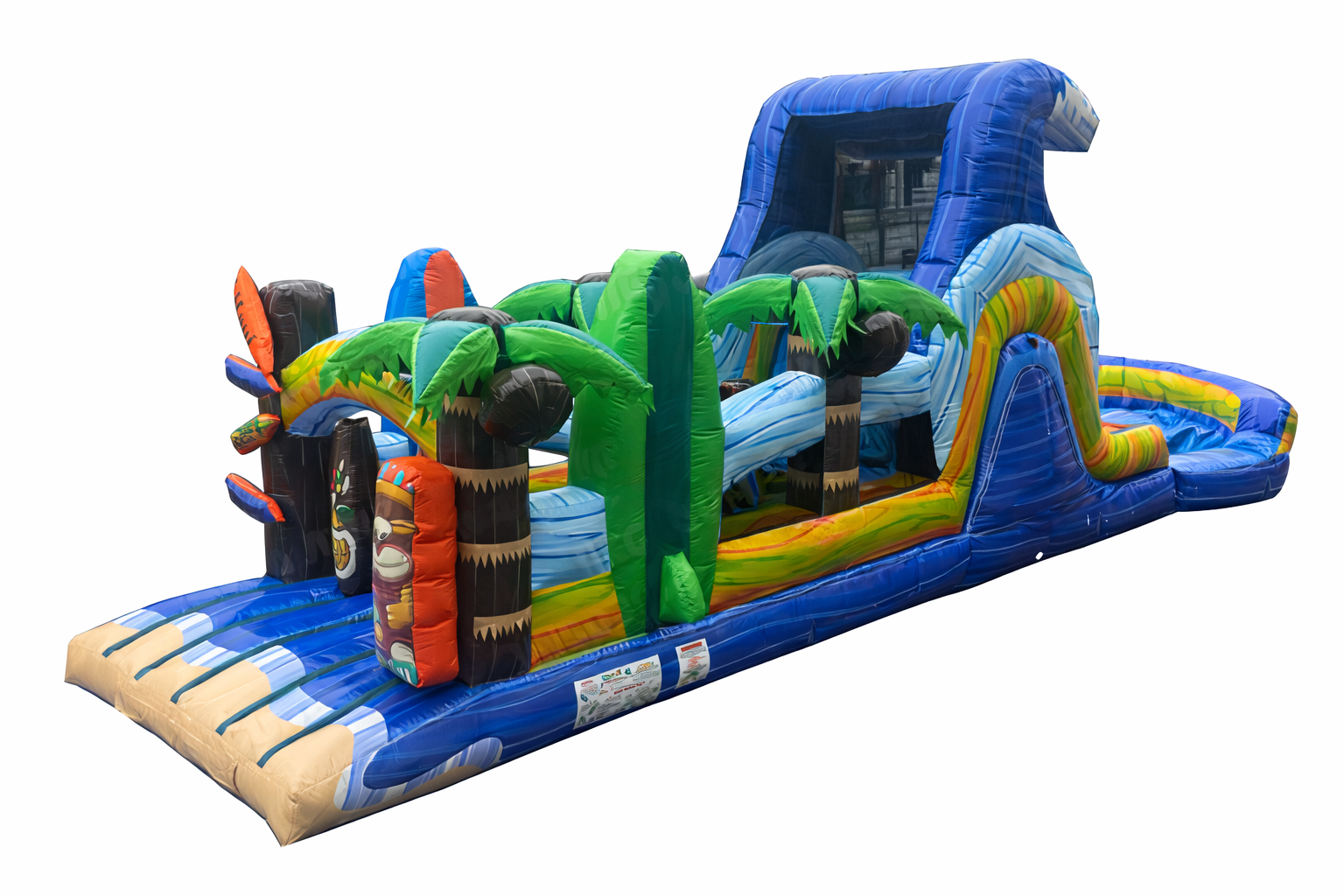 Hawaiian Wave Wet/Dry Obstacle Course 36 FT