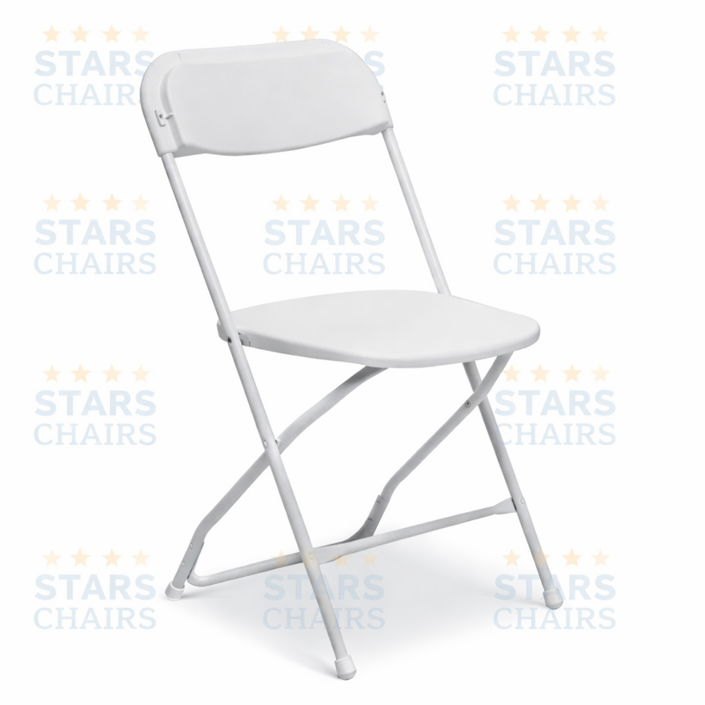 120 White Folding Chairs Bundle Heavy-Duty FREE SHIPPING