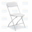 Set of 100 White Folding Chairs Bundle Heavy-Duty