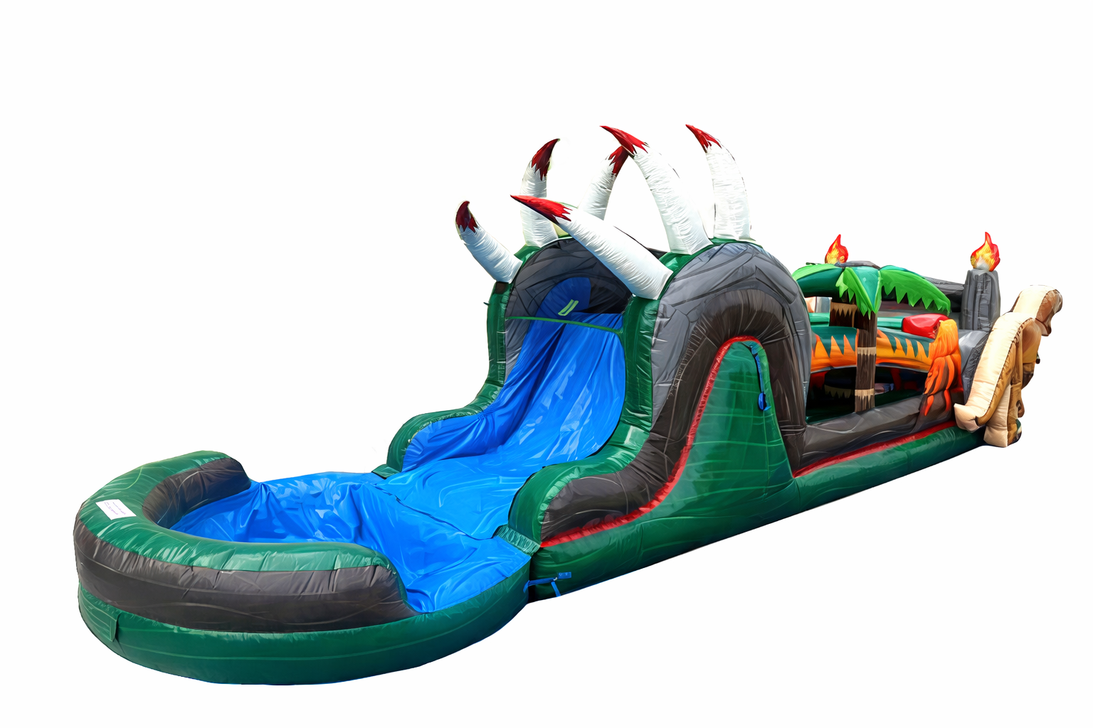 Inflatable Jurassic Wet/Dry Obstacle Course