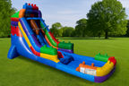 18 FT Light Commercial Brick Blaster Water Slide