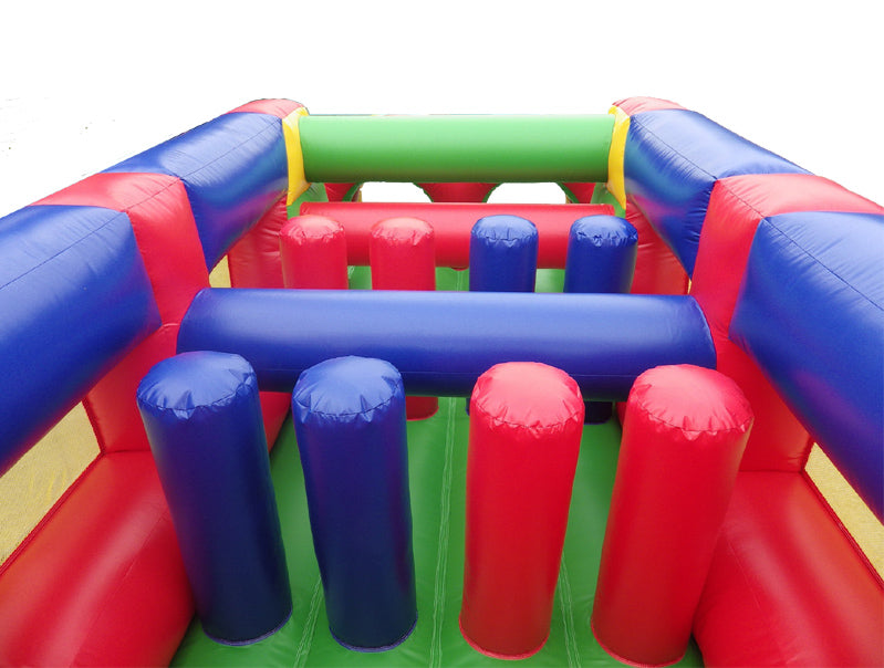 Inflatable Fun Run Obstacle Course With Blower