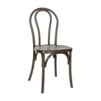 Silla Thonet de resina con aspecto de madera para interiores y exteriores comerciales