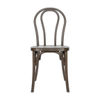 Silla Thonet de resina con aspecto de madera para interiores y exteriores comerciales