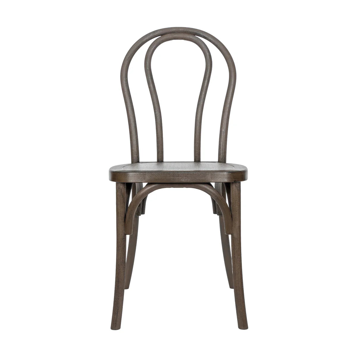 Silla Thonet de resina con aspecto de madera para interiores y exteriores comerciales