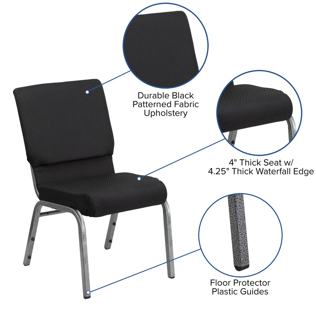 HERCULES Series 18.5''W Stackable Church Chair 11 Colors available