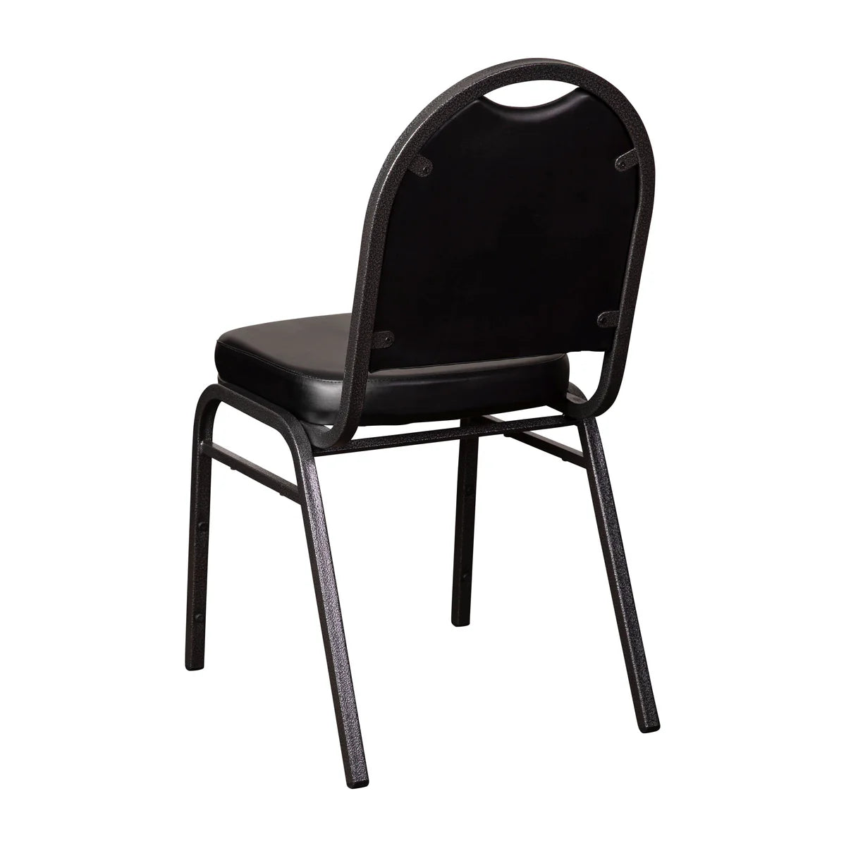 Silla de banquete apilable HERCULES Series de grado comercial con respaldo de cúpula y estructura metálica, capacidad 227 kg.
