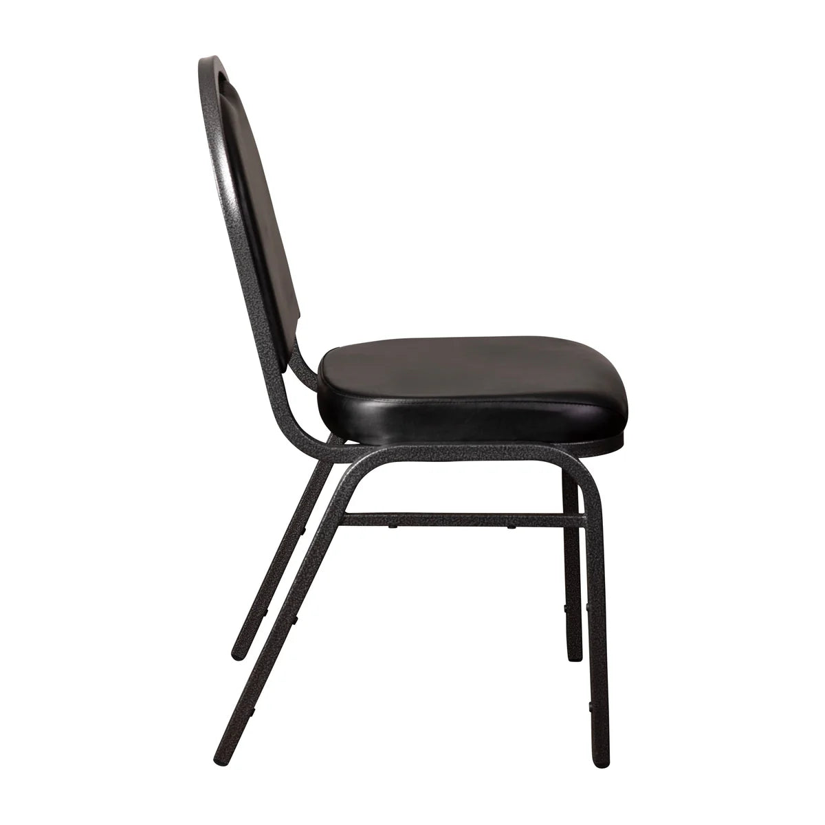 Silla de banquete apilable HERCULES Series de grado comercial con respaldo de cúpula y estructura metálica, capacidad 227 kg.