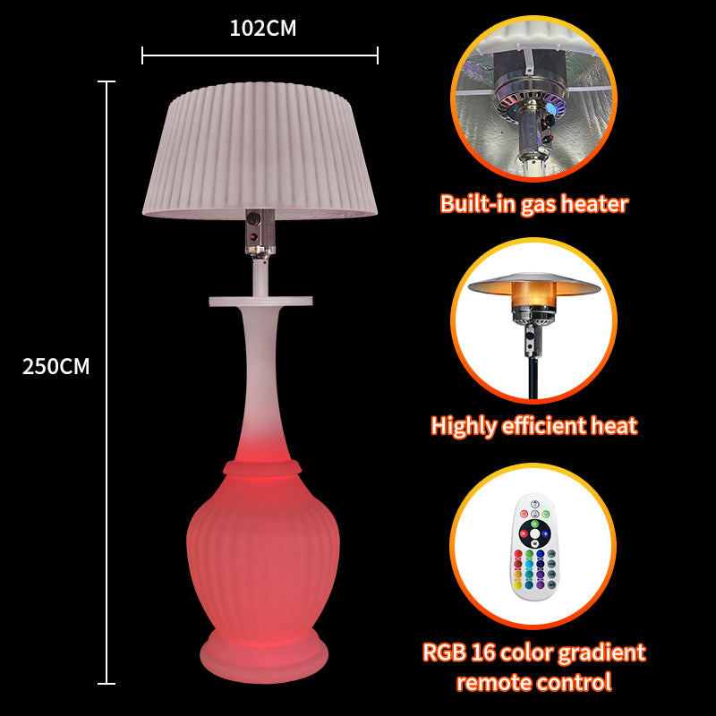 Heater Luxury Landscaping Floor Lamp Big Standing Led Garden 7FT height