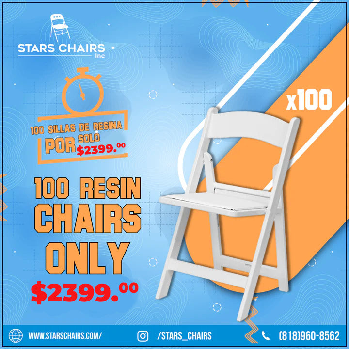 Package Deal #2 - 100 Resin Chairs