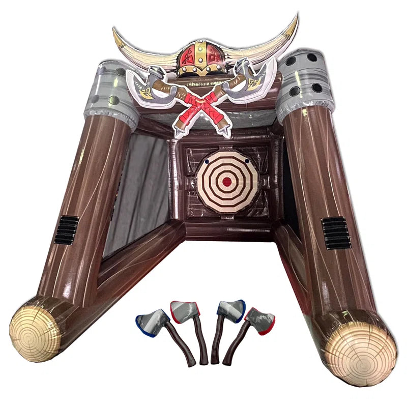 Inflatable Axe Throwing Game with Air Blower