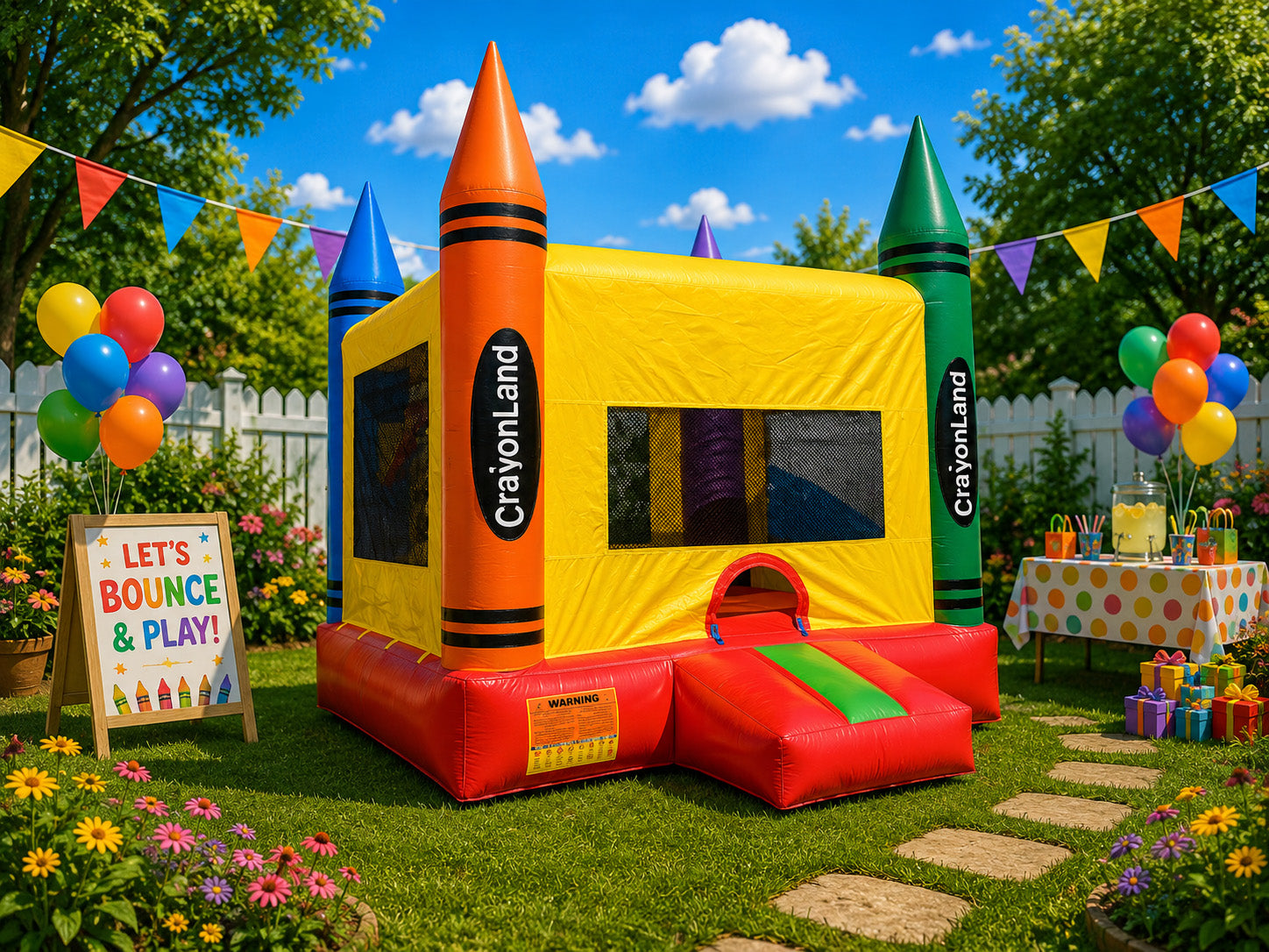Light-Commercial Crayon Bouncer 13x13