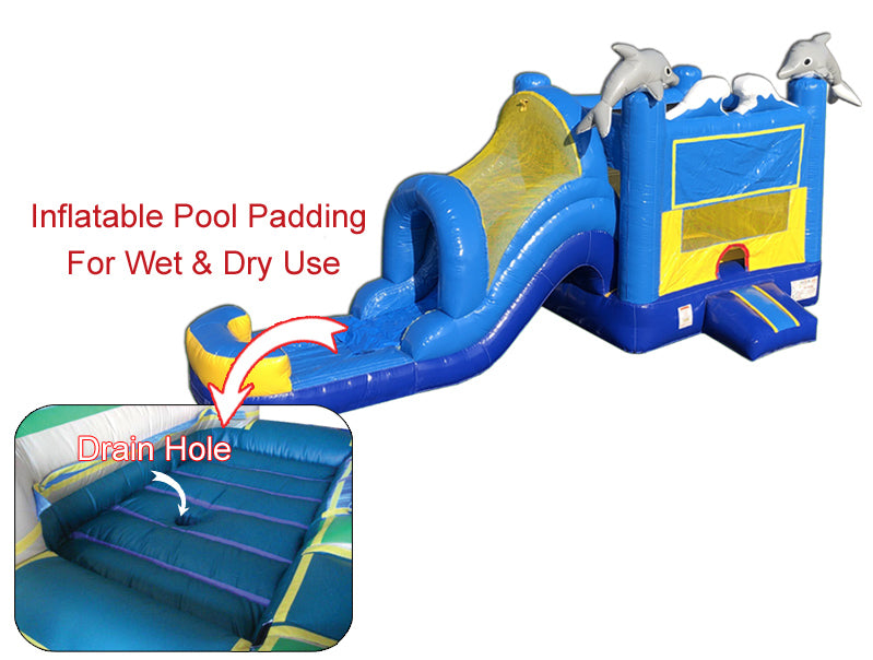 Inflatable 4 in 1 Sea World Combo ( Wet & Dry)