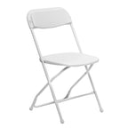 100 White Folding Chairs Bundle Heavy-Duty