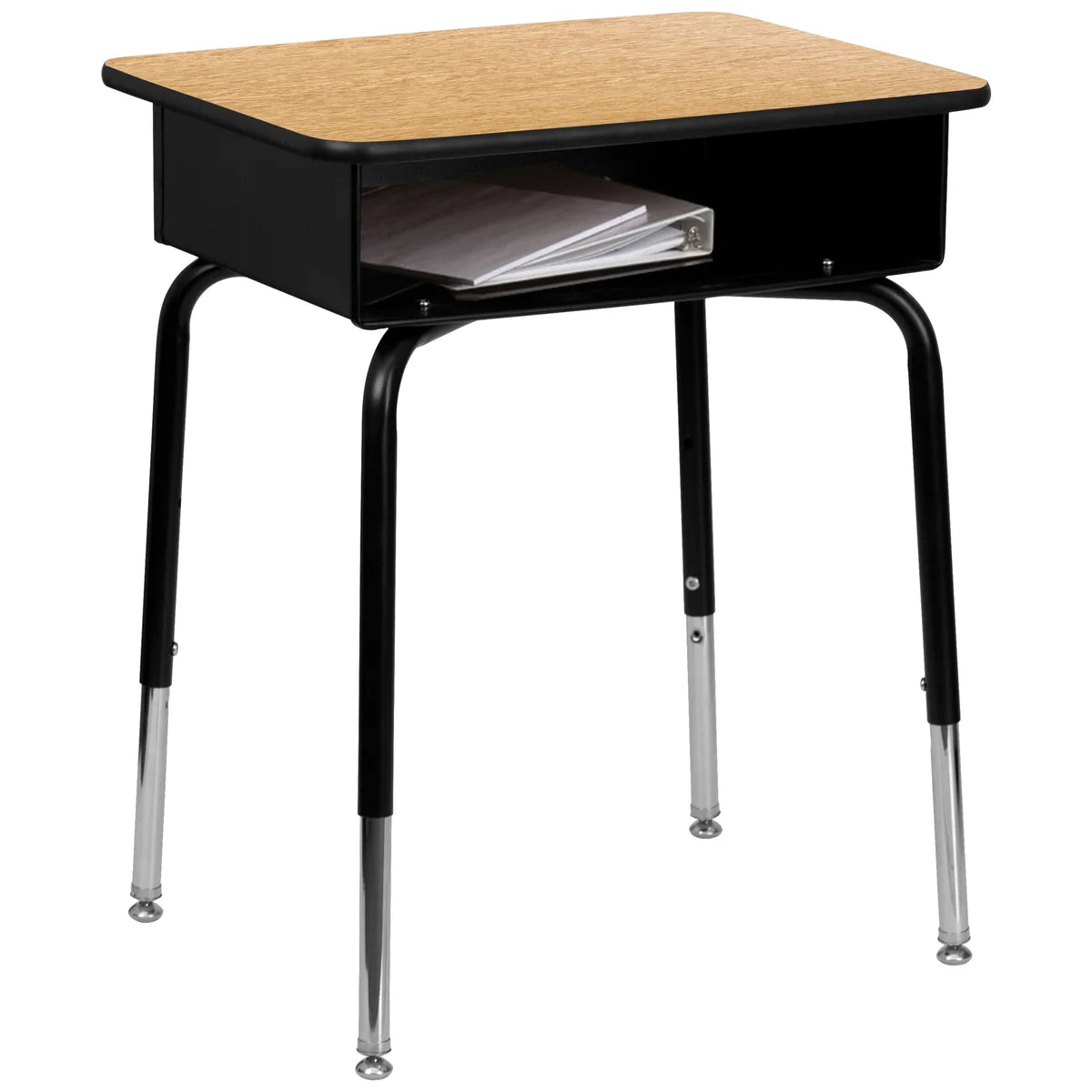 Student Desk with Open Front Metal Book Box Main image