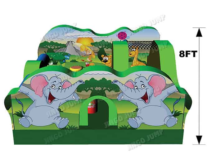 Inflatable Toddler Zoo Playground 3D Secondary image