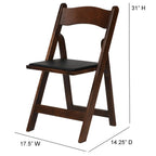 100 Wood Folding Chairs Bundle