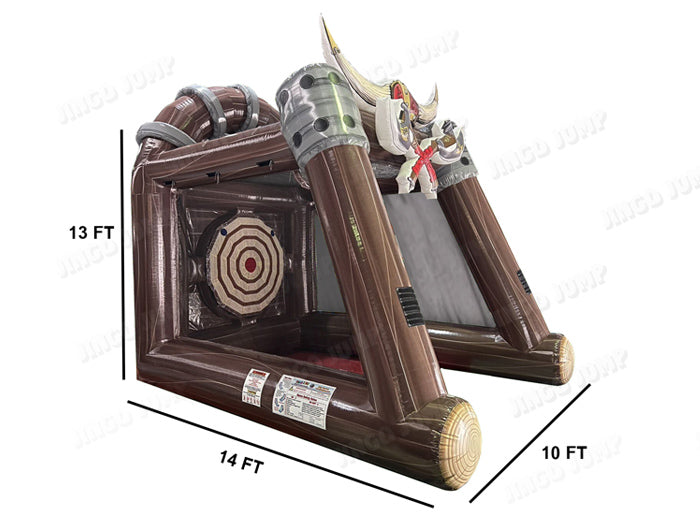 Inflatable Axe Throwing Game with Air Blower