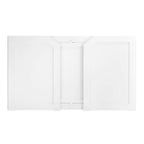 6' White Portable Folding Bar with HPL Reversible Front, Flush Top & Shelf