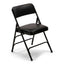 Titan Series Premium Triple-Braced Vinyl Padded Metal Folding Chair - Black
