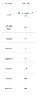 18 FT Light-Commercial Brick Blaster Water Slide