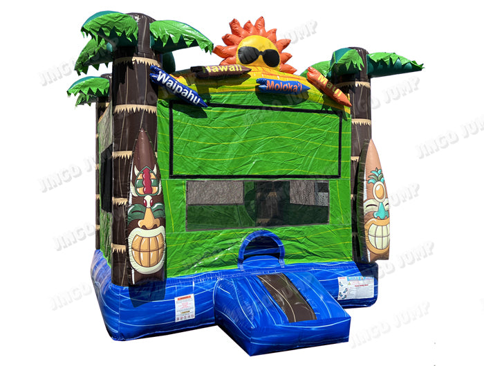 Aloha Jungle Bouncer 13×13 With Blower