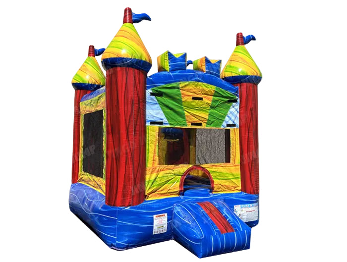 Medium Castle Inflatable Inflatable Marble Medium Castle Bounce House – Stars Chairs