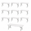 20-- Plastic Folding Table- 6'x30''  Bundle