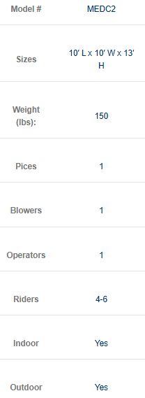 Medium Castle COMMERCIAL GRADE all accessories included