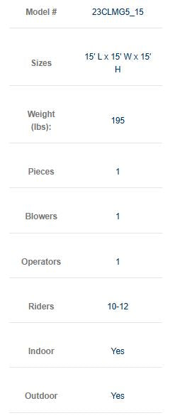 Inflatable Magic Castle 15×15 commercial grade