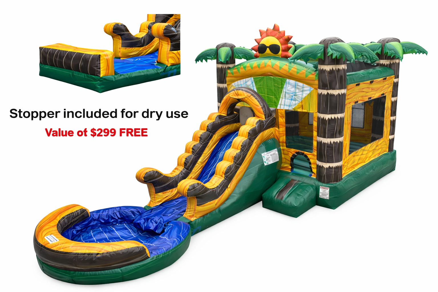 Sunny Marble Front Slide Jungle Combo ( Wet /Dry )