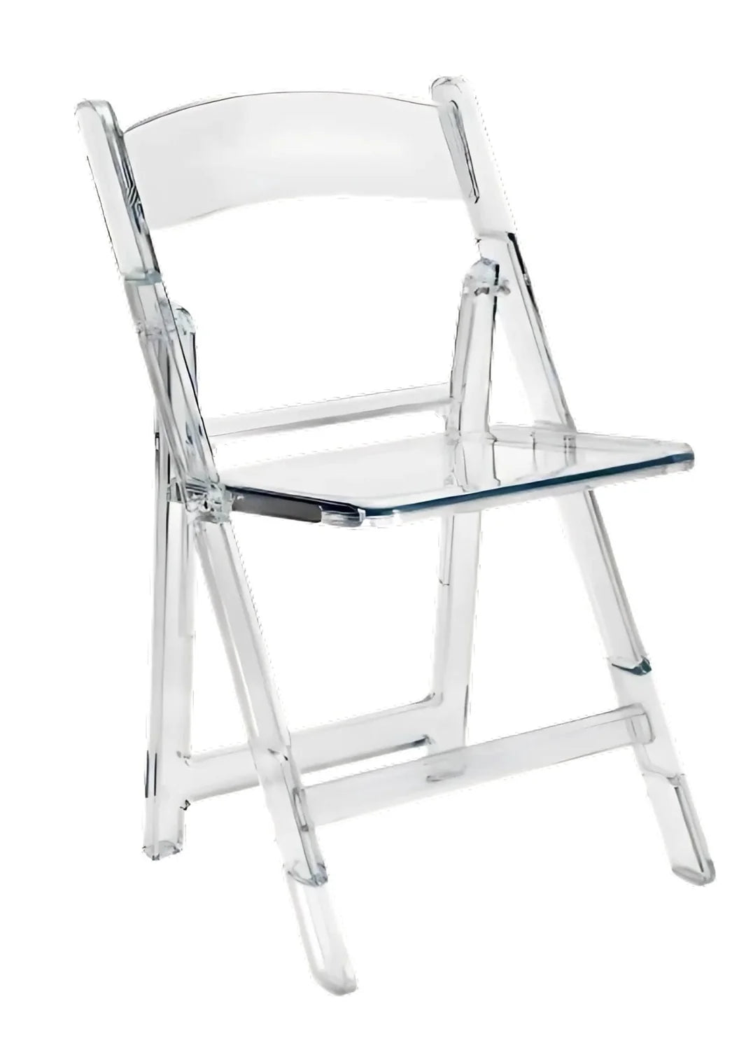 100 Chair Pack Clear Resin Folding Chair FREE Shipping