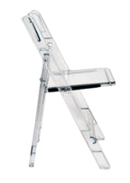 100 Chair Pack Clear Resin Folding Chair FREE Shipping
